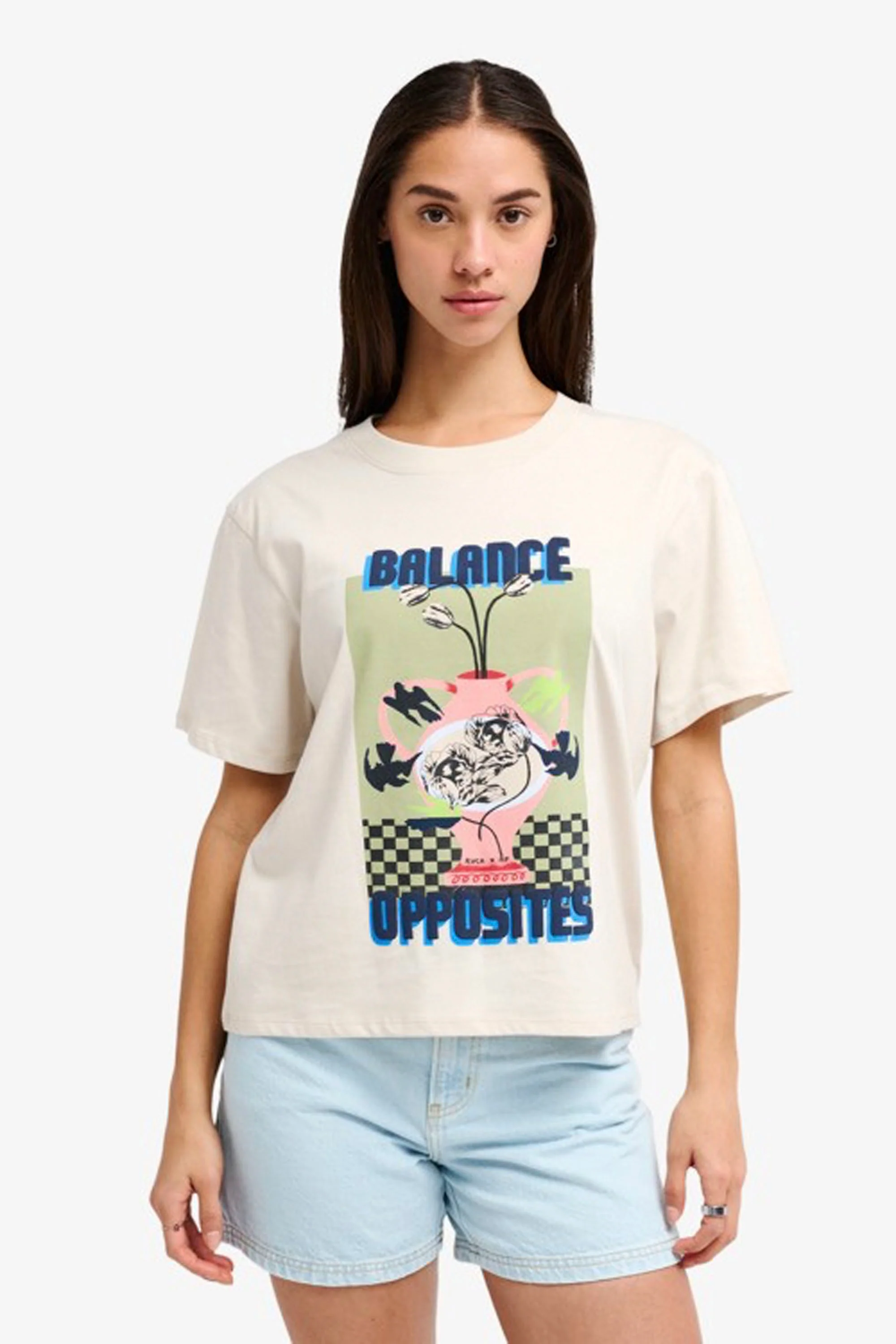 RVCA - AF TWIN TULIPS EASY TEE