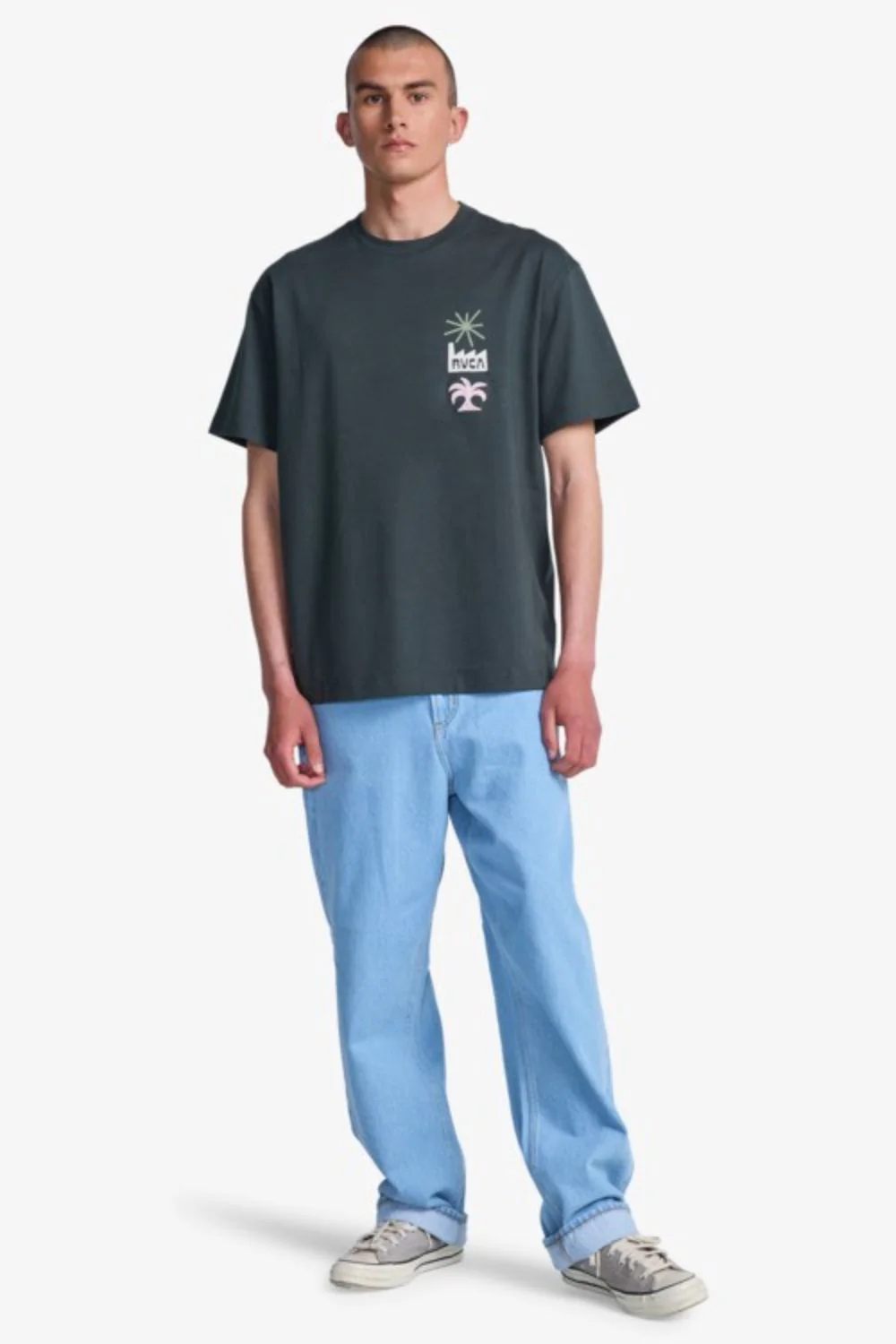 RVCA - MIRAGE TEE - PIRATE BLACK - Image 4