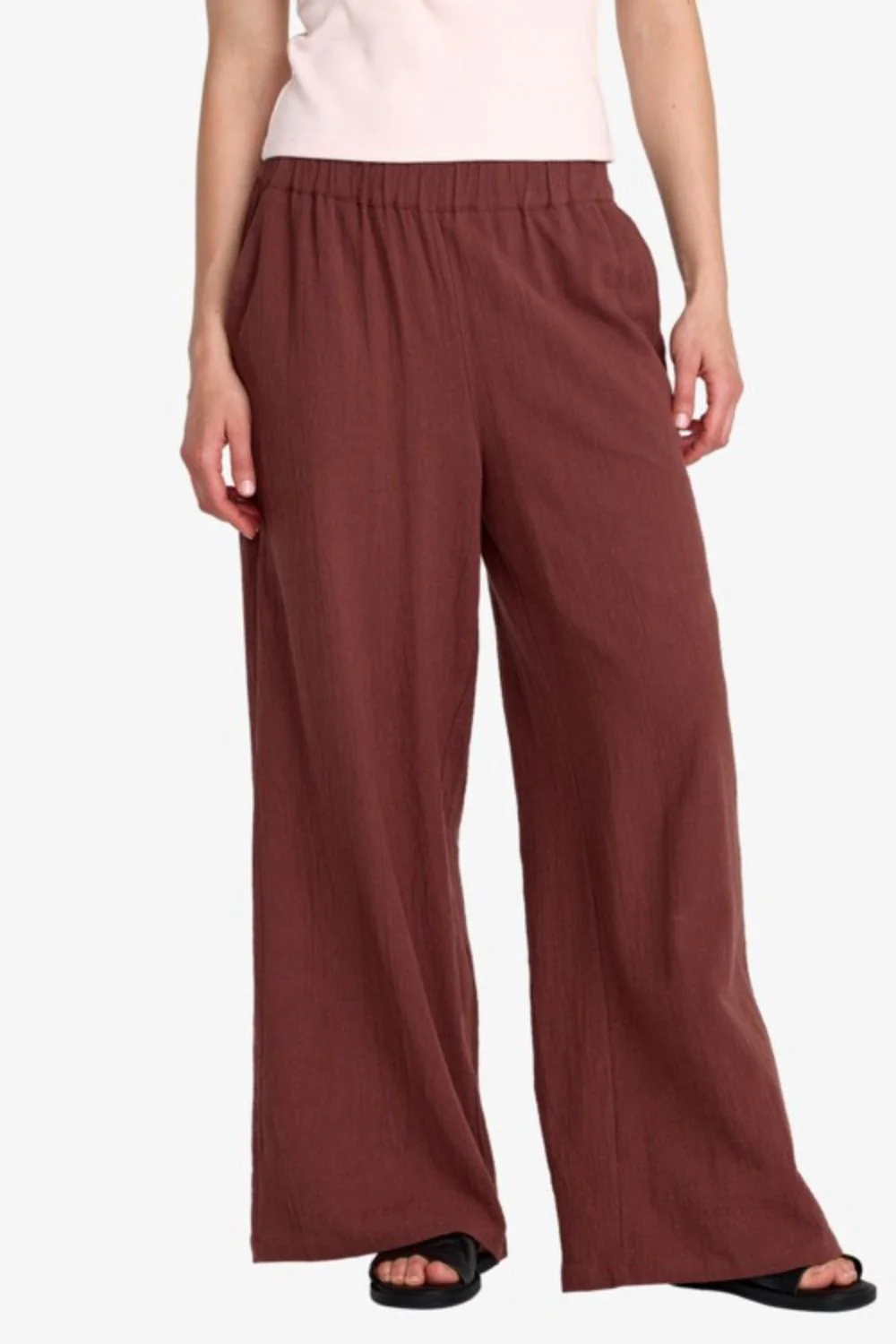 RVCA - NEW YUME WIDE PANT - TERRA BROWN