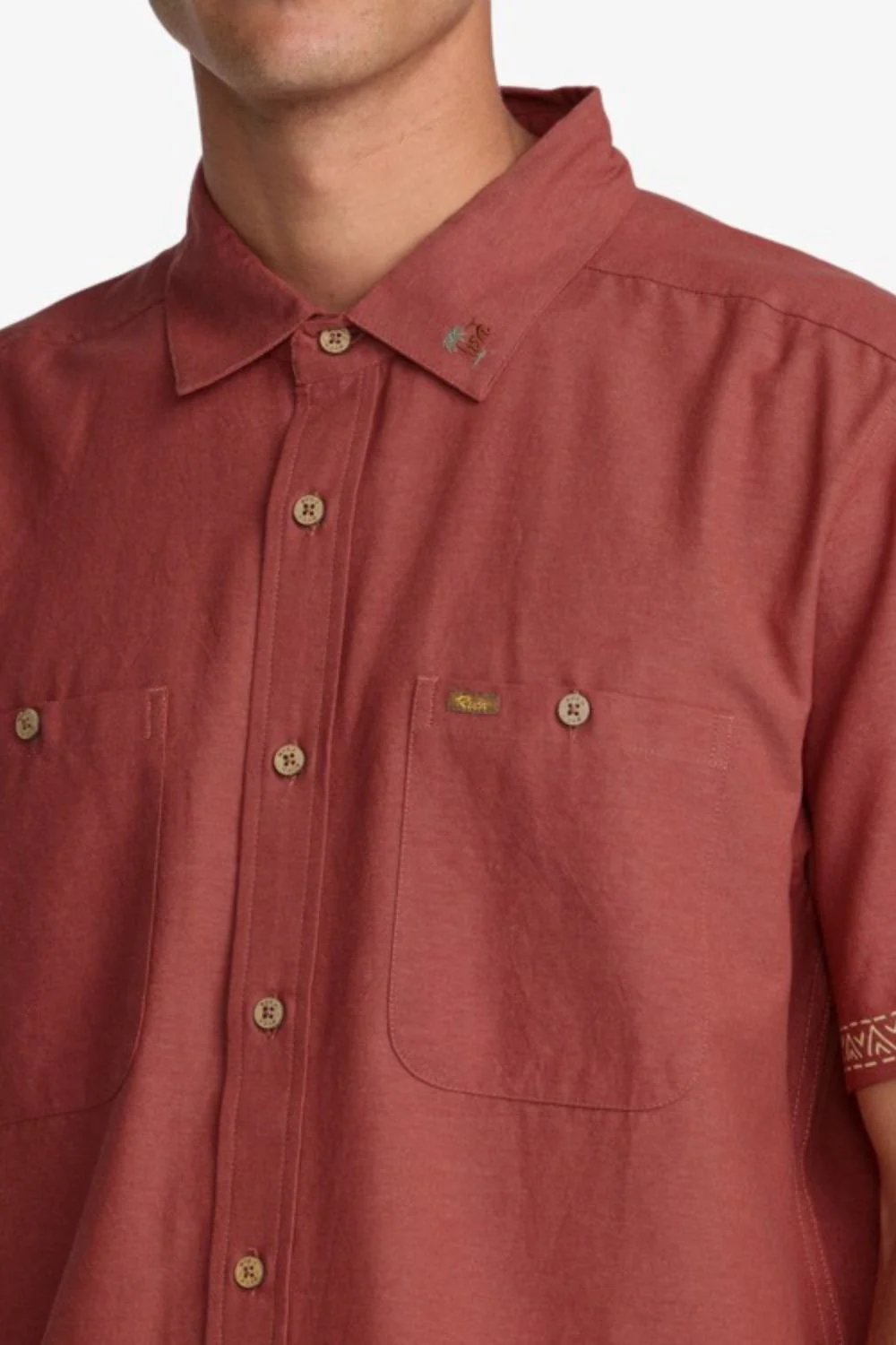 RVCA - TALUM SHIRT - DUSTY RED - Image 3