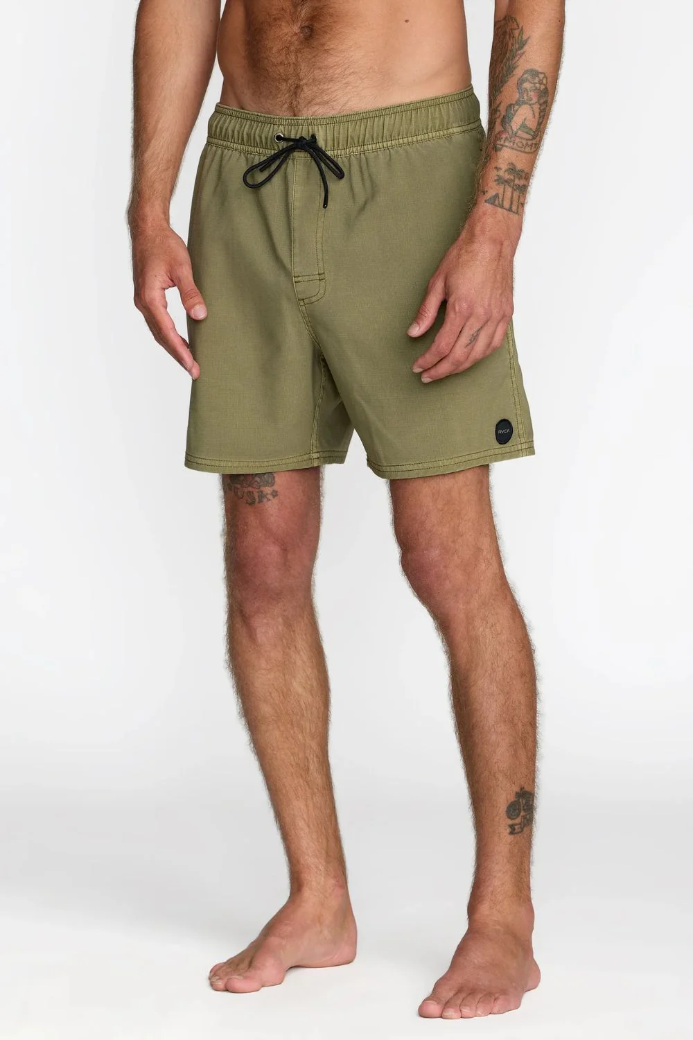 RVCA - VA PIGMENT ELASTIC SHORT 16 - MARTINI OLIVE - Image 4
