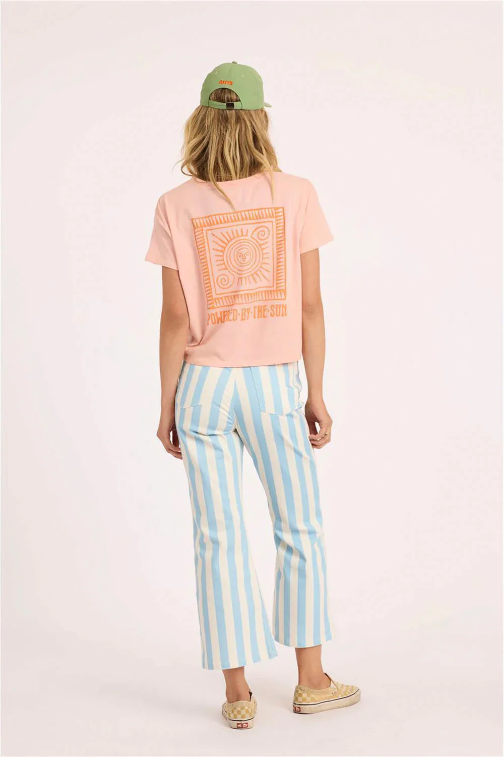SISSTREVOLUTION - DAYBREAK CROP KNIT TEE - BEACH BLUSH - Image 3