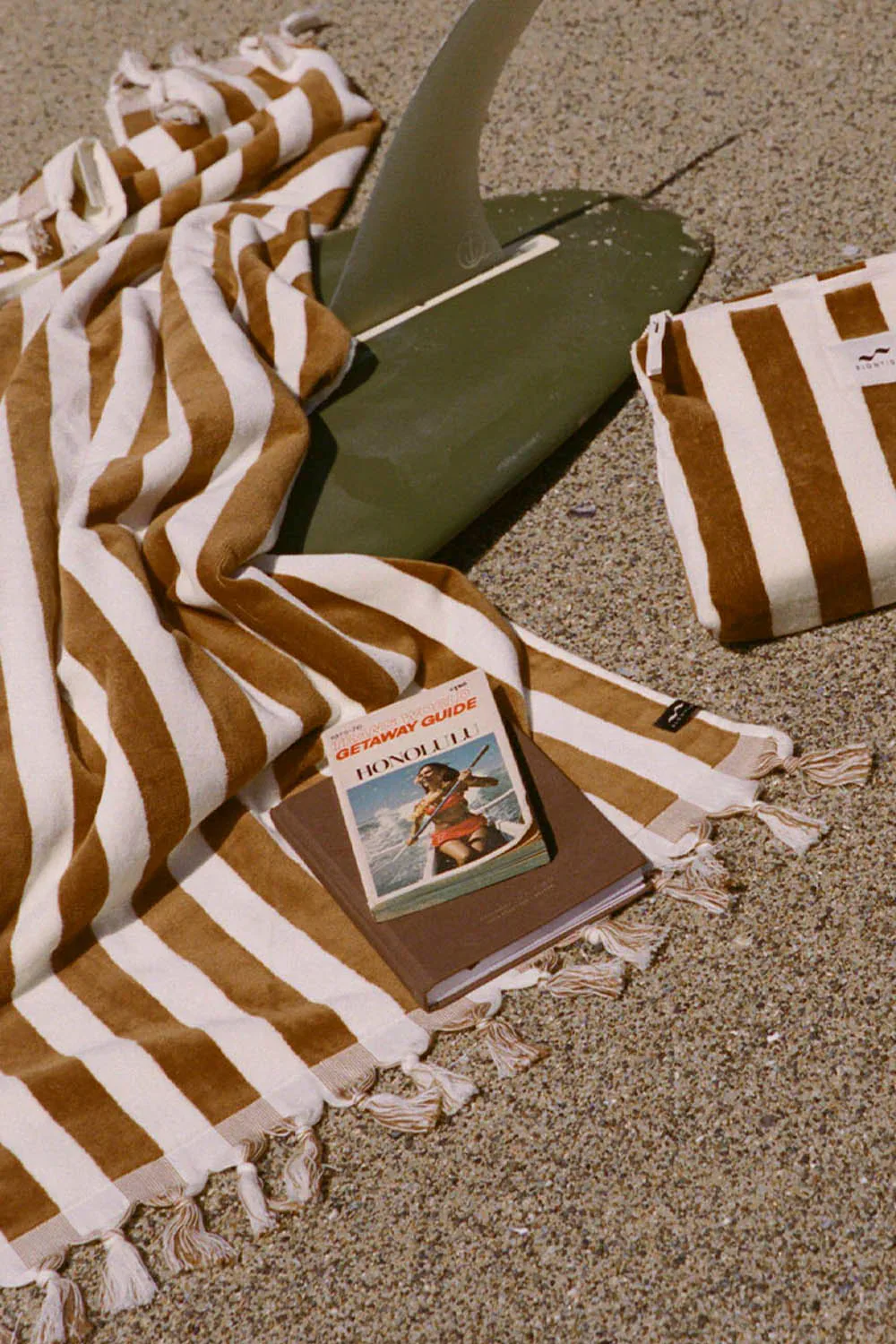 SLOWTIDE - CABANA FRINGE BEACH TOWEL - BRUSH - Image 2