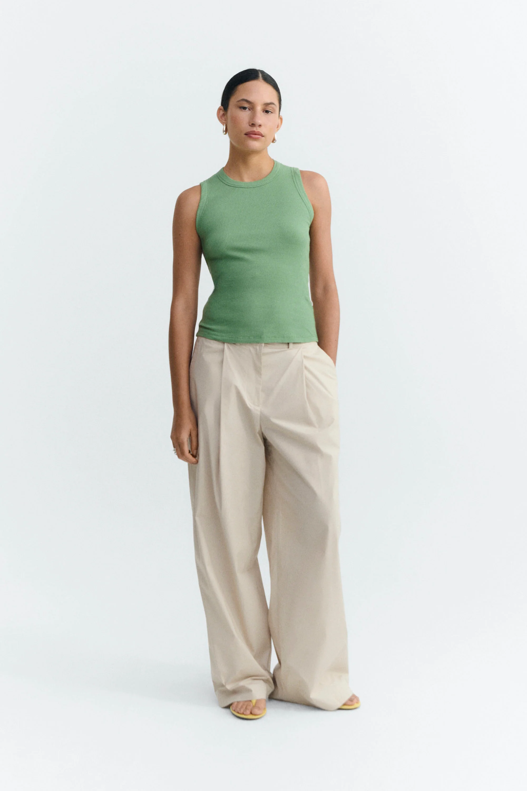 THINKING MU - JULIETTE TOP - IVY - Image 4