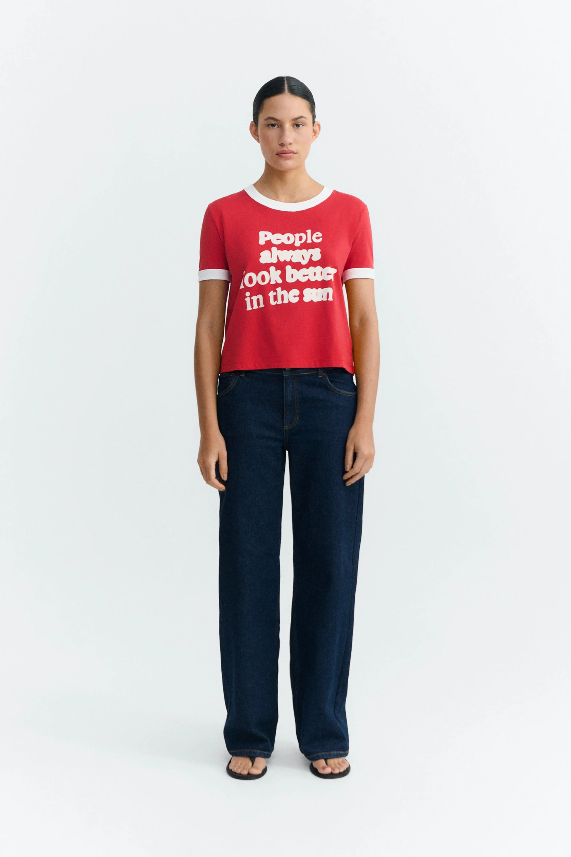 THINKING MU - ZOWIE TEE - PEOPLE RED - Image 3