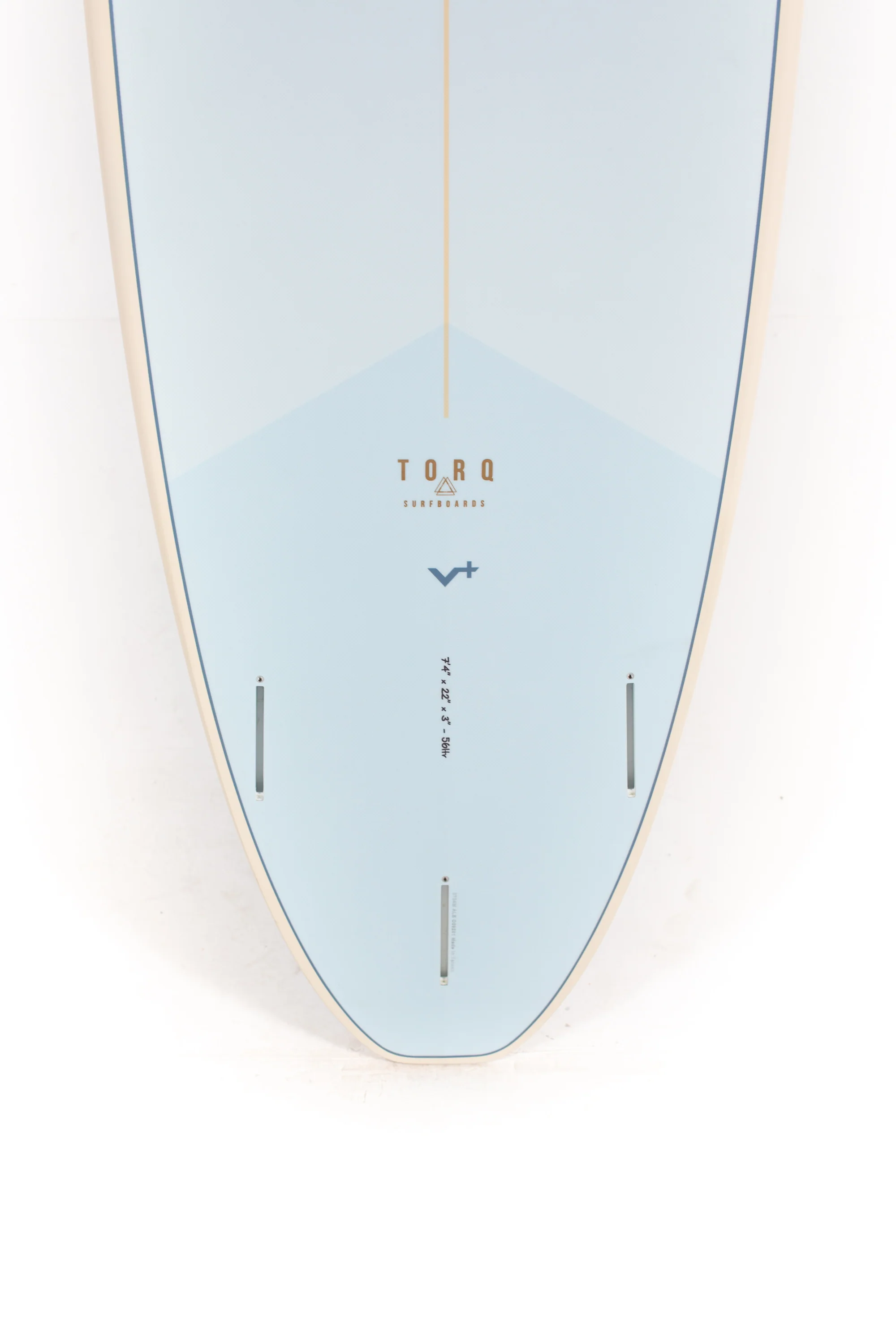 Torq Surfboards - V+ - Waikiki Blue - 7'4" x 22" x 3" - 56L - Image 8