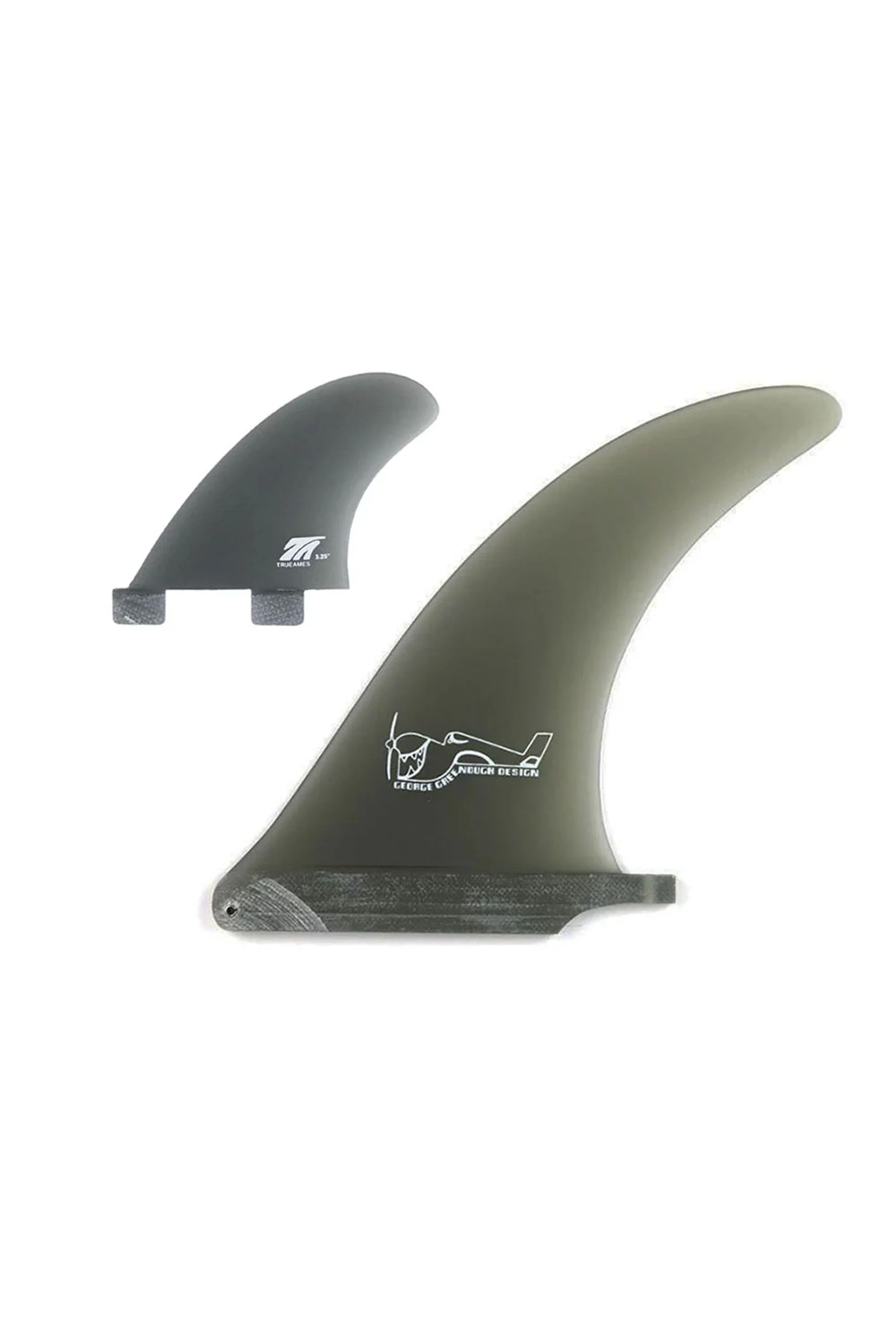 TRUE AMES - GEORGE GREENOUGH 4A 7 + SIDE BITES 3.25 FCS COMPATIBLE - SMOKE - 2+1FIN