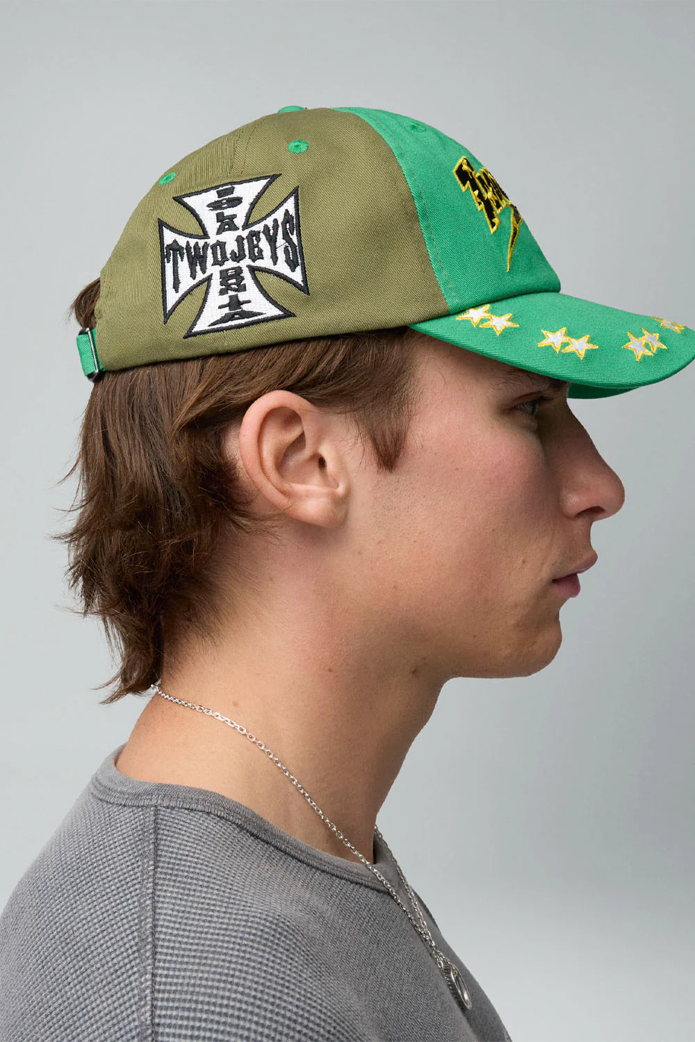 TwoJeys - EMBROIDERED GREEN DAD CAP - Image 3