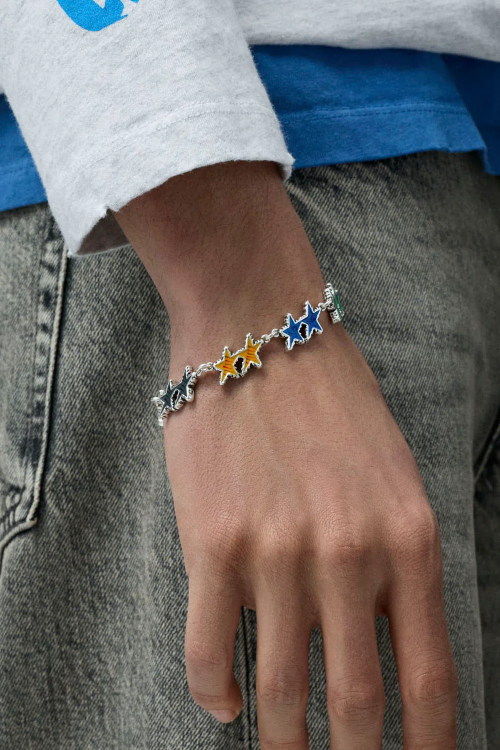 TwoJeys - NEW MELTED STARS BRACELET - SILVER - Image 3