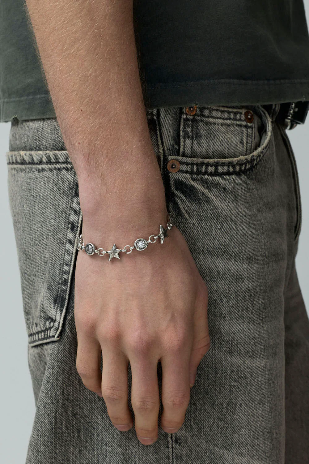 TwoJeys - WHITE SQUADRA BRACELET - SILVER - Image 3