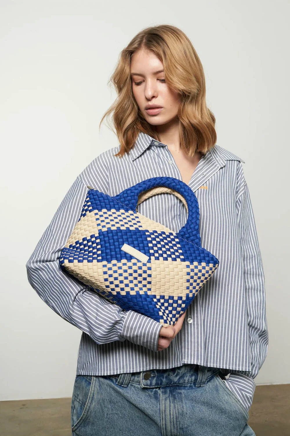VERB TO DO - AMELIA BAG - LIFE IS SIMPLE - BEIGE/BLUE