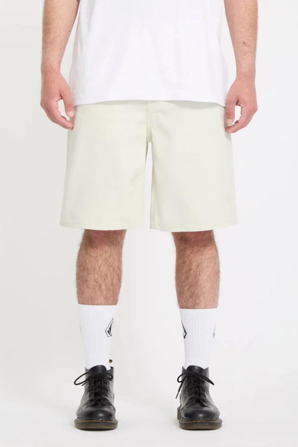 VOLCOM - BILLOW DENIM SHORT - DIRTY WHITE