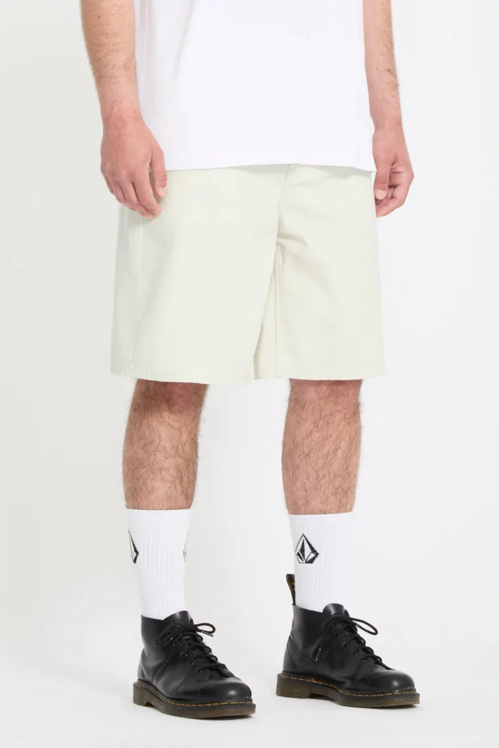VOLCOM - BILLOW DENIM SHORT - DIRTY WHITE - Image 2
