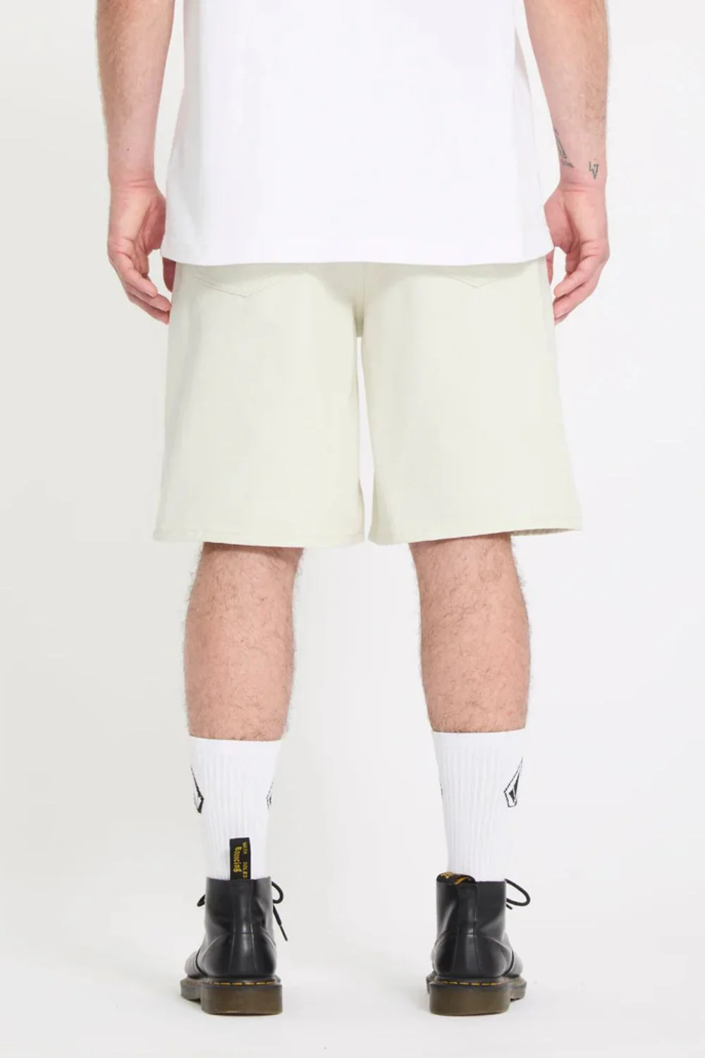 VOLCOM - BILLOW DENIM SHORT - DIRTY WHITE - Image 3