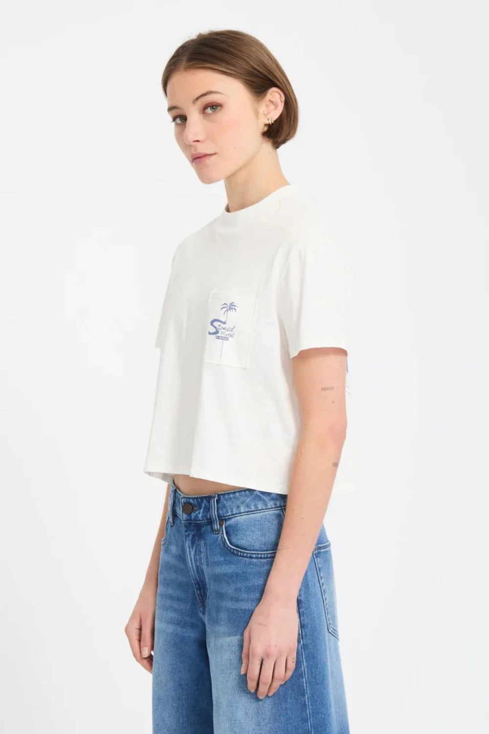 VOLCOM - POCKET DIAL TEE - VINTAGE WHITE - Image 3