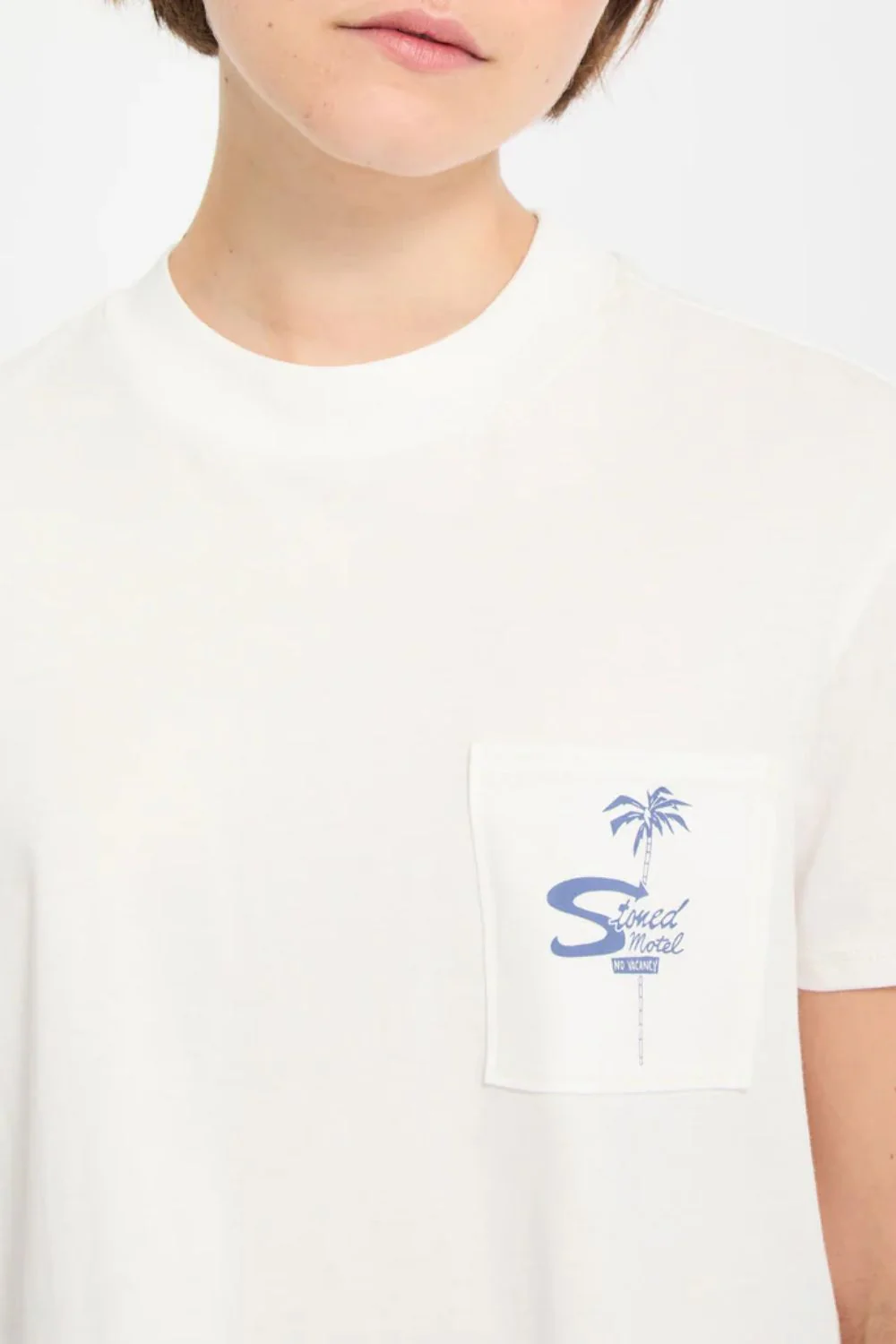 VOLCOM - POCKET DIAL TEE - VINTAGE WHITE - Image 4