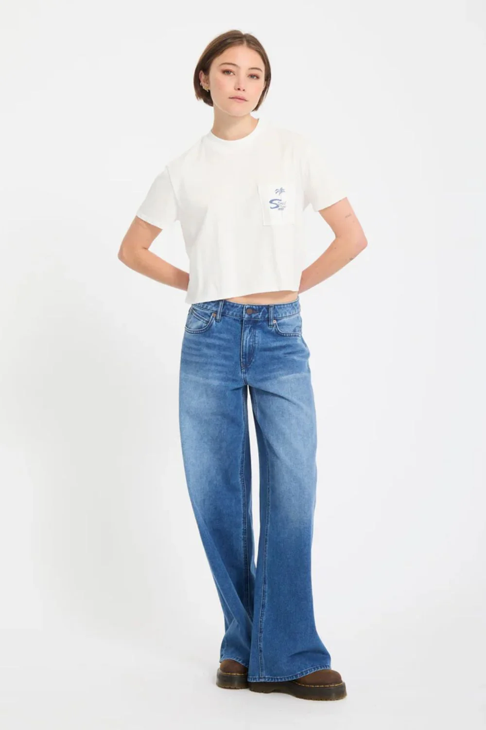 VOLCOM - POCKET DIAL TEE - VINTAGE WHITE - Image 5