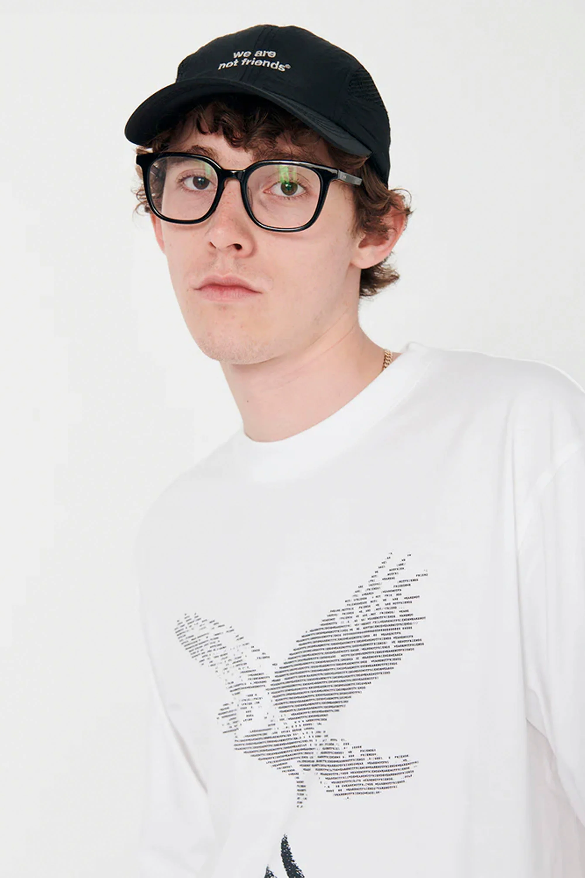 WE ARE NOT FRIENDS - ASCII FALCON T-SHIRT