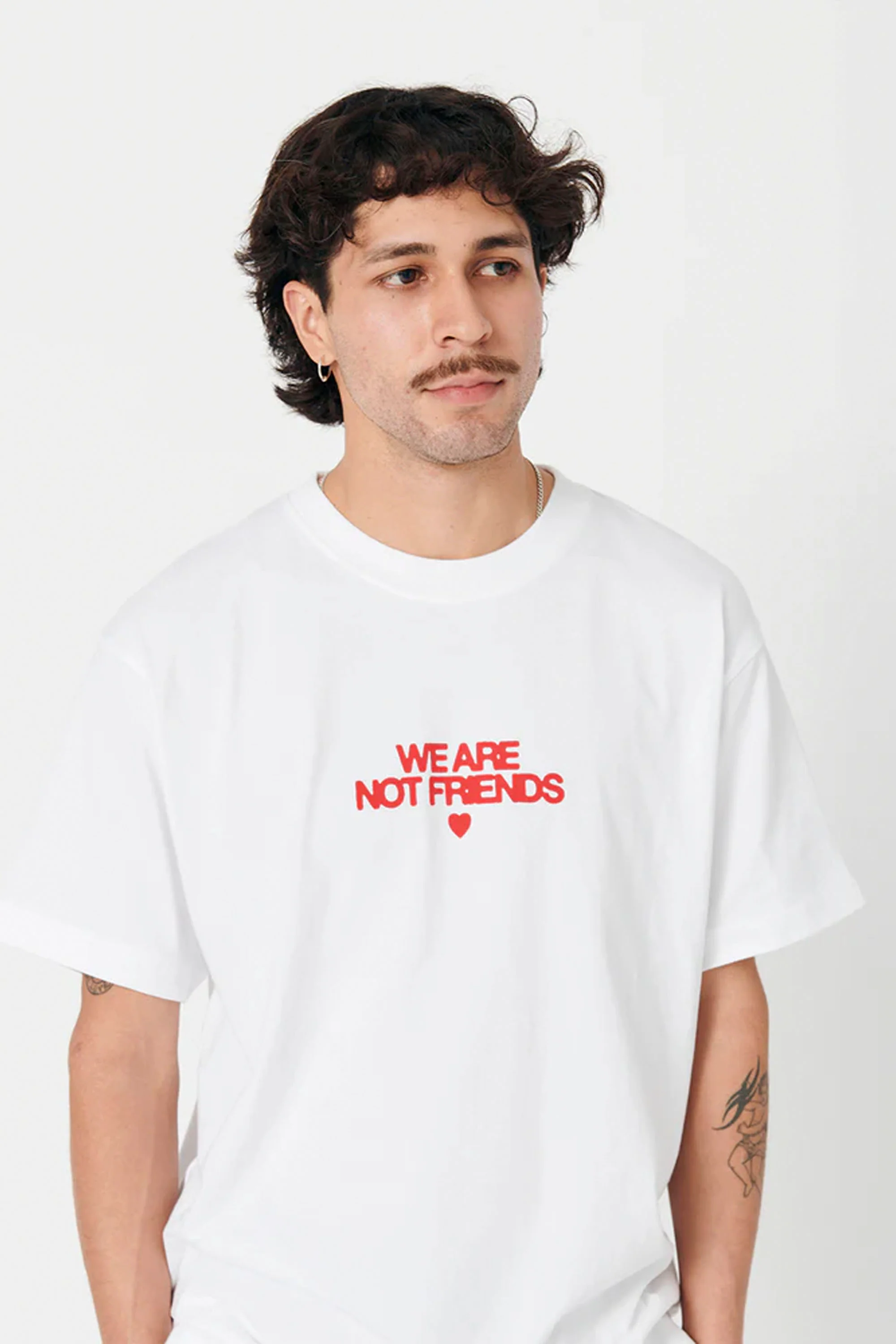 WE ARE NOT FRIENDS - BOLD LOVE T-SHIRT