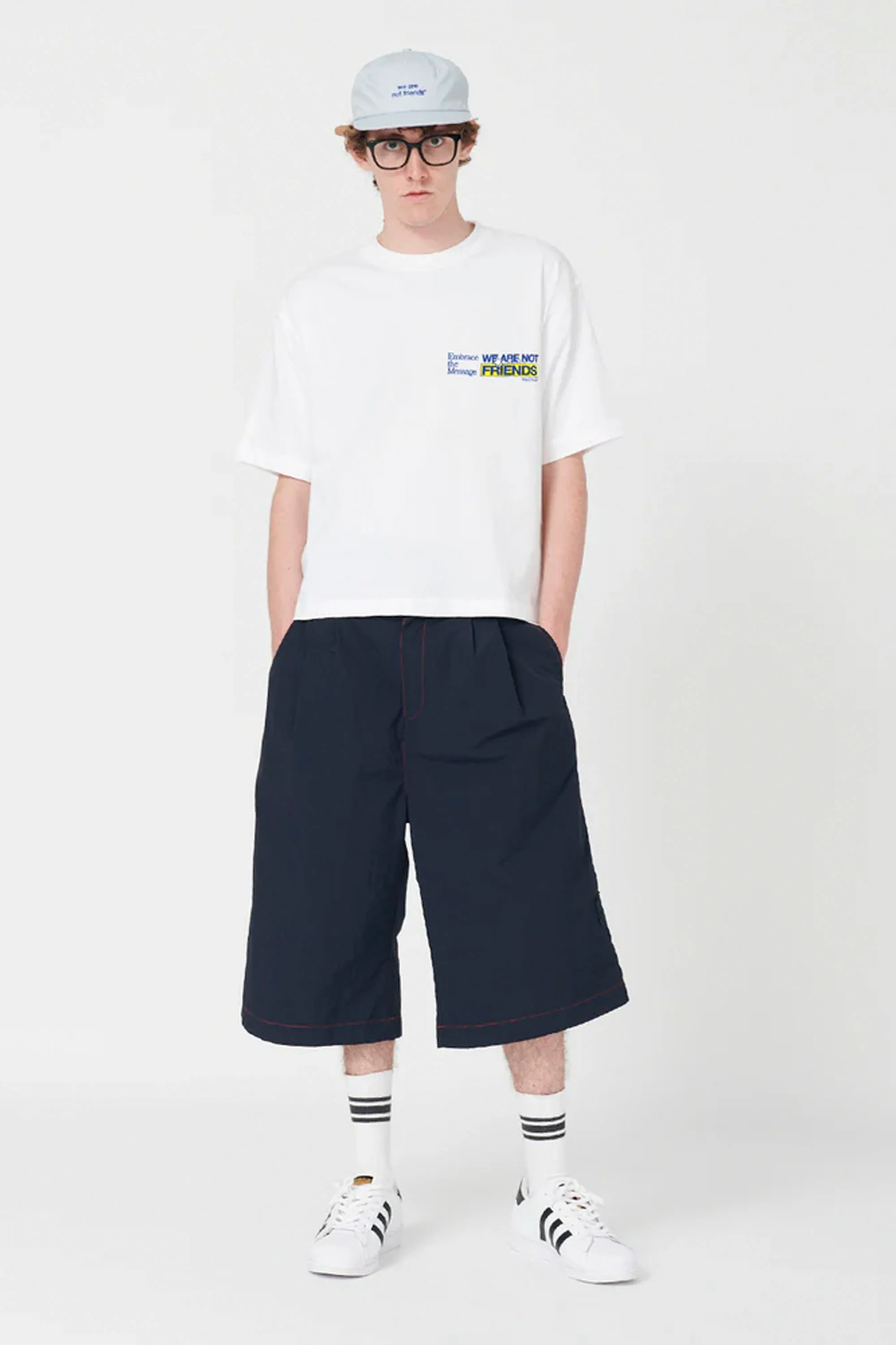 WE ARE NOT FRIENDS - EMBRACE FRIENDS BOXY TEE - Image 3