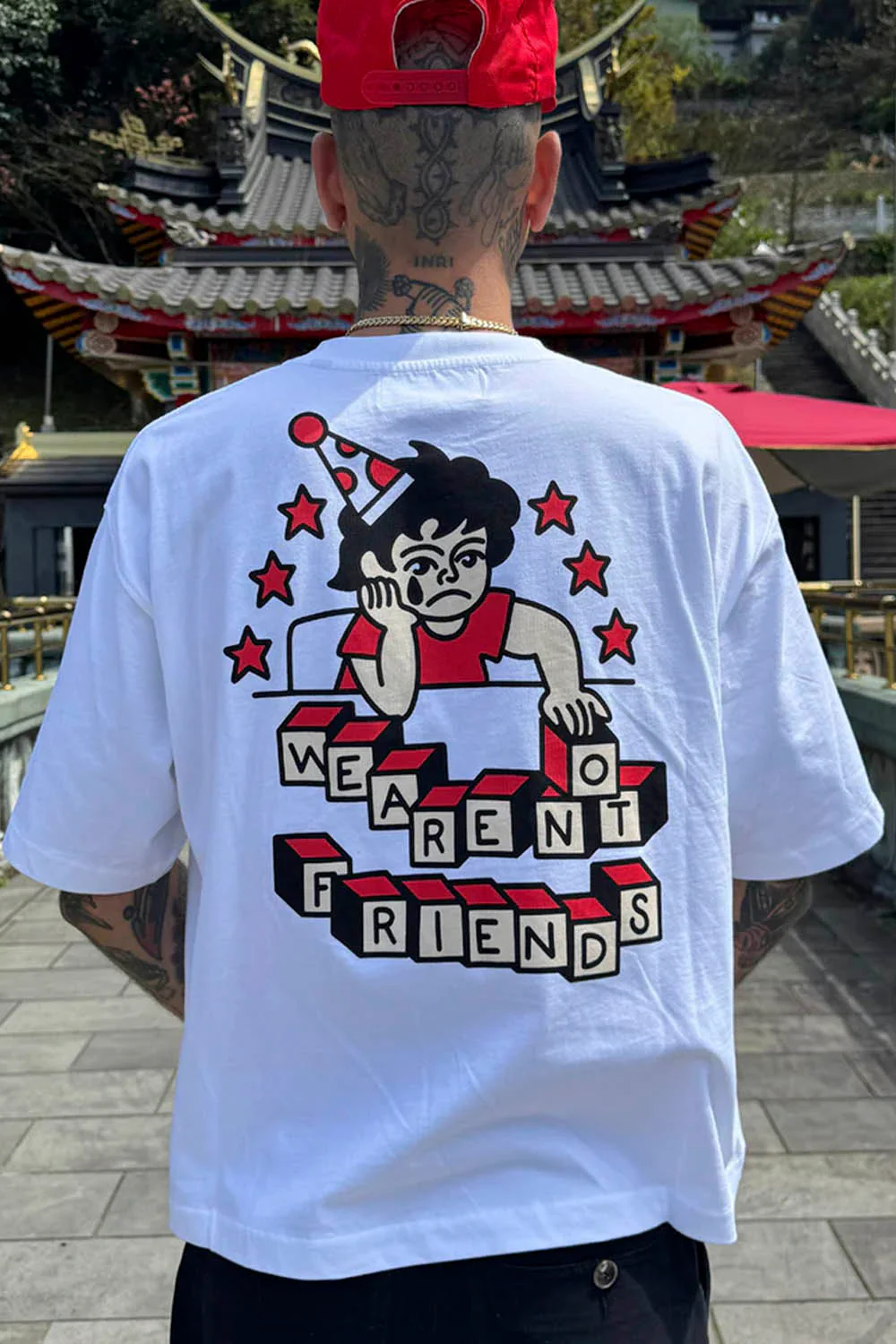 WE ARE NOT FRIENDS - WANF x BORJA SILGADO BOXY TEE - Image 2