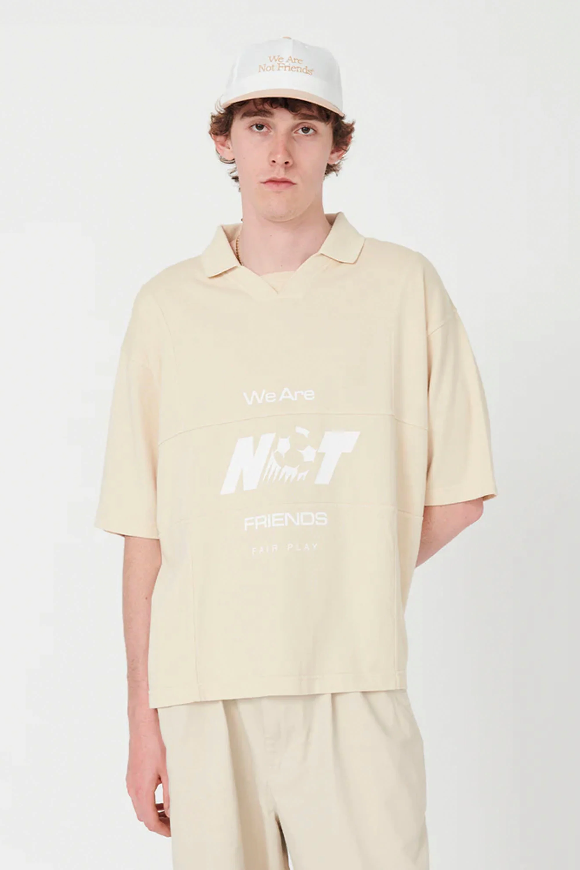WE ARE NOT FRIENDS - WORLD PLAY BOXY T-SHIRT