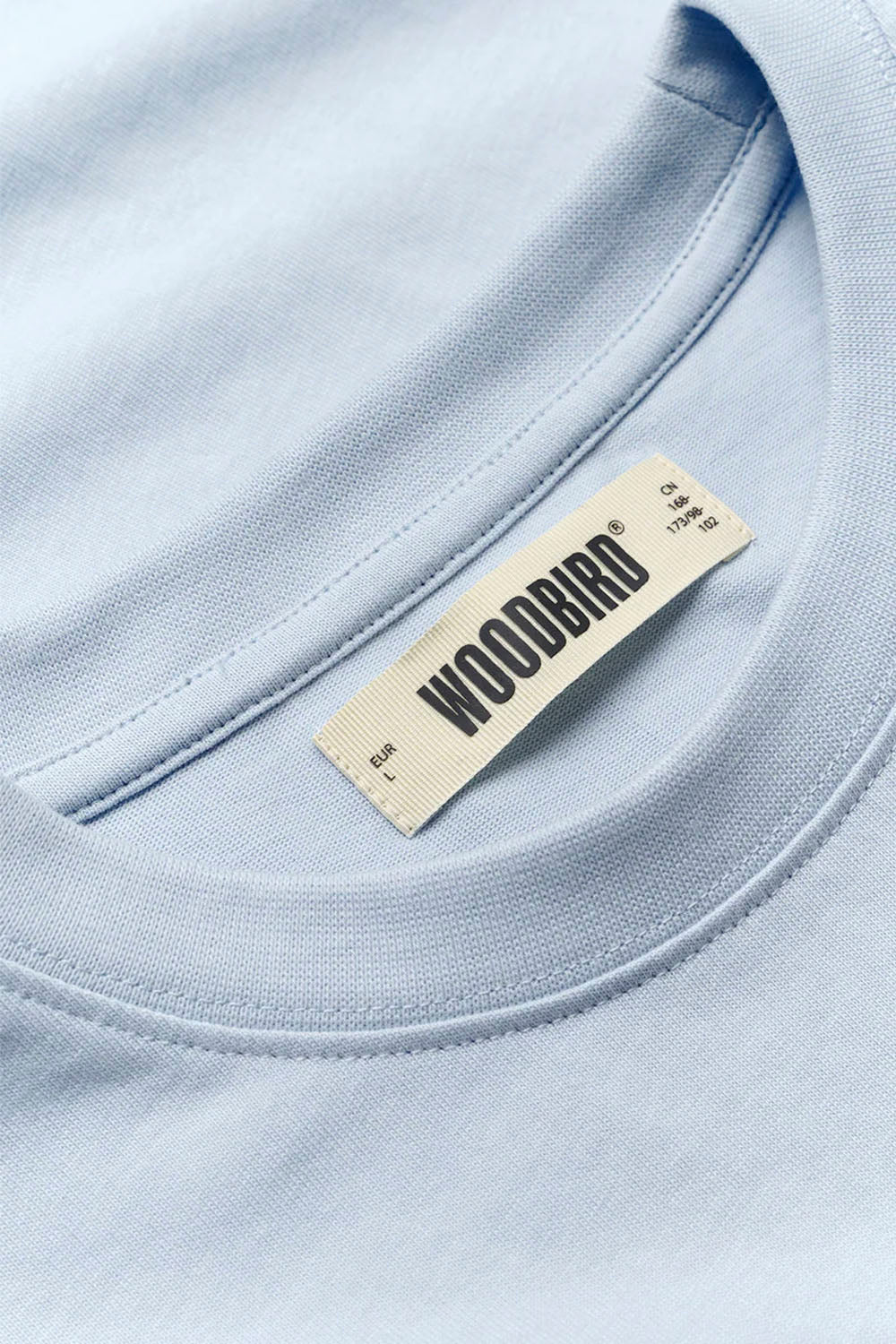 WOODBIRD - WBBAINE OCTO TEE - DUSTY BLUE - Image 3